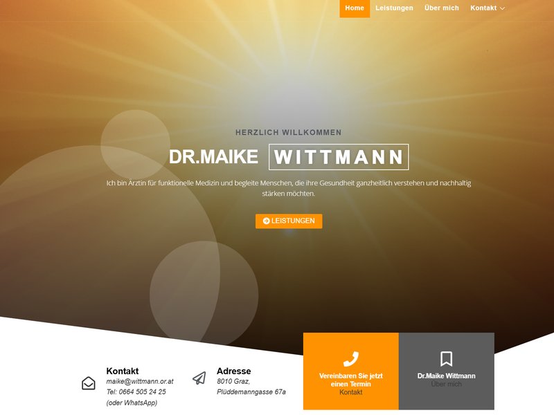 Website-Erstellung für eine Praxis für funktionelle Medizin in Graz von Natascha Ljubic